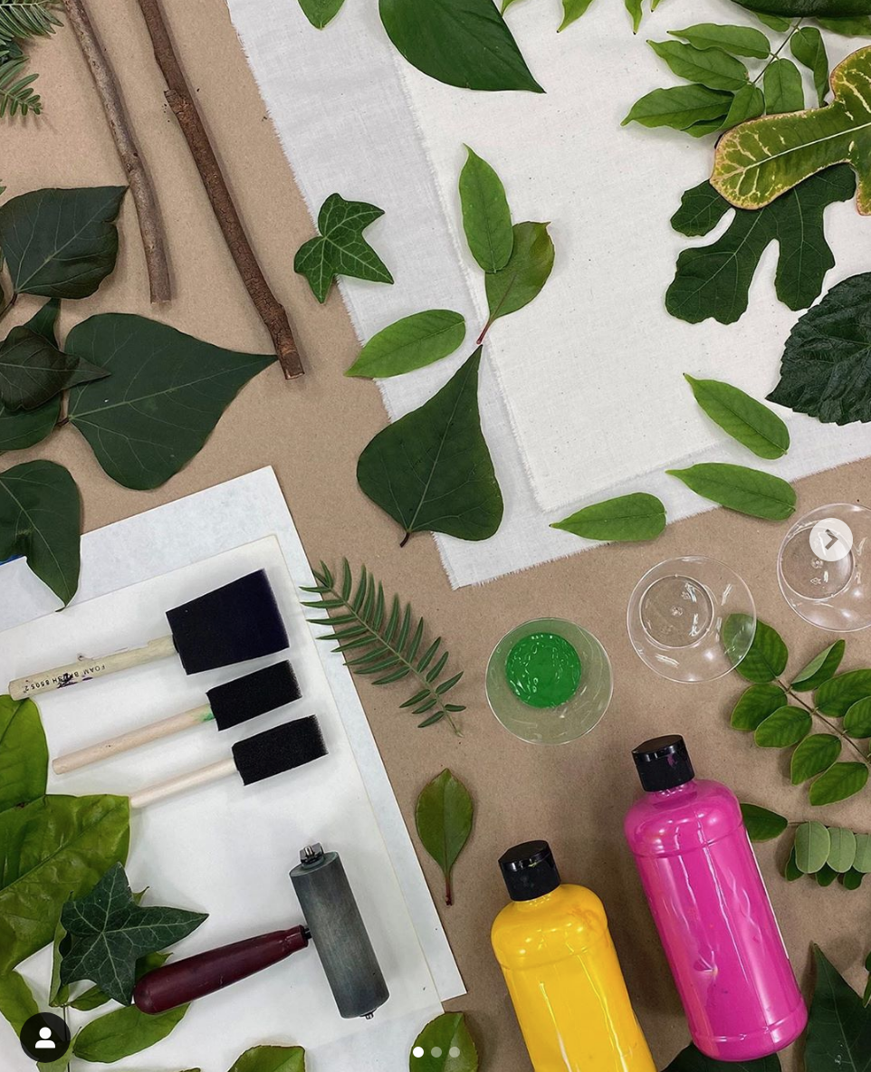 Craft at Home - Printing With Leaves