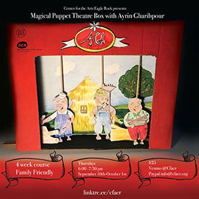 Magical puppet theater box