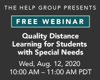 Webinar: Quality Distance Learning for Students with Special Needs