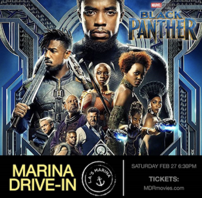 'Black Panther' at the Marina Drive-In