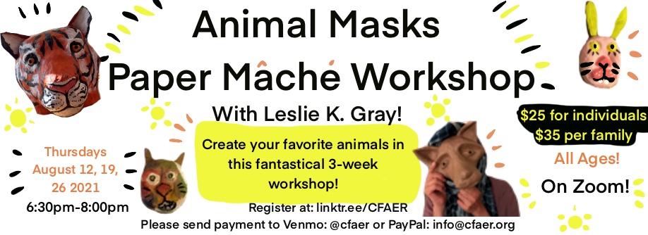 Animal Masks Paper Mache Workshop
