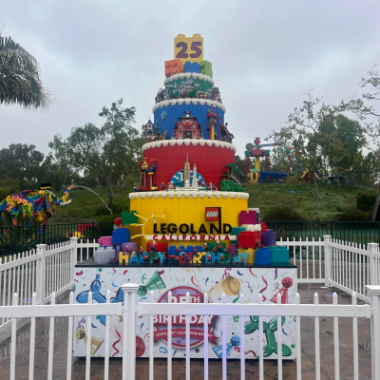 Photo of Lego cake at Legoland California Resort.